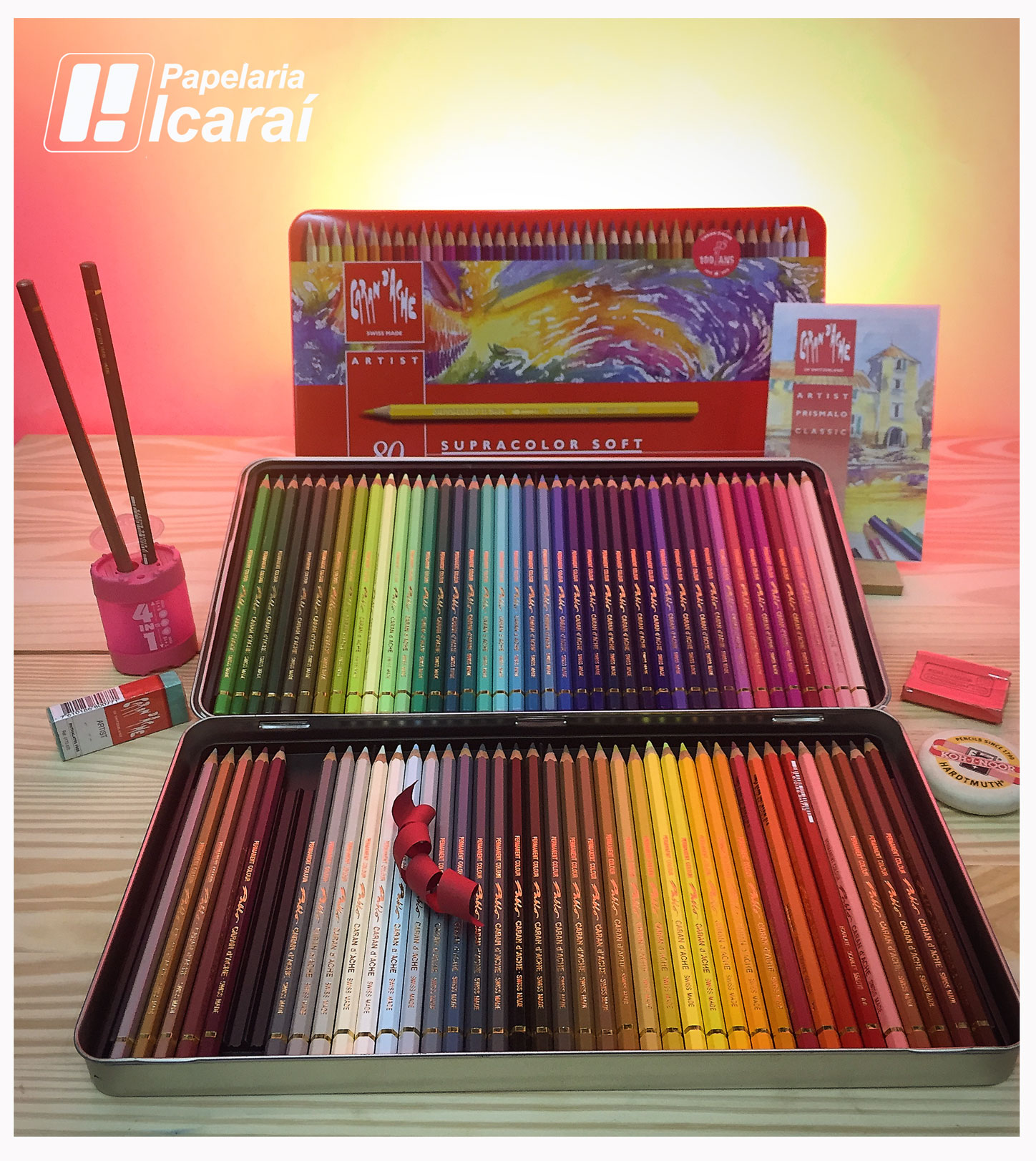 Caran'Dache: marca de lápis de cor considerada uma das melhores do mundo na  Papelaria Icaraí - Papelaria Icarai